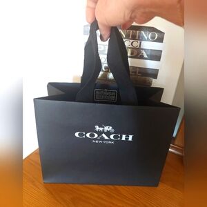 Coach Small Black Shopping Bag